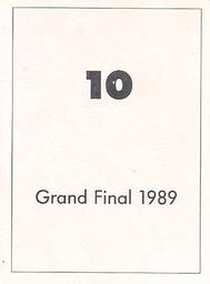 1990 Select AFL Stickers #10 Bruce Lindner Back